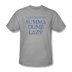 Summa Dumb Lazy - Mens T-Shirt In Heather