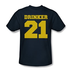 Drinker 21 - Mens T-Shirt In Navy