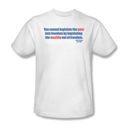 Poor Into Freedom - Mens T-Shirt In White