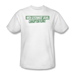 Corruption Flows - Mens T-Shirt In White