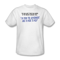 Nine Words - Mens T-Shirt In White
