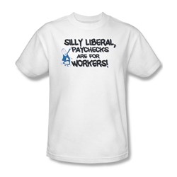 Silly Liberal - Mens T-Shirt In White
