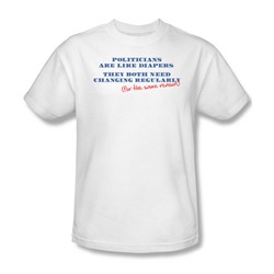 Politician'S Diapers - Mens T-Shirt In White
