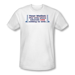 Your Wallet - Mens Slim Fit T-Shirt In White