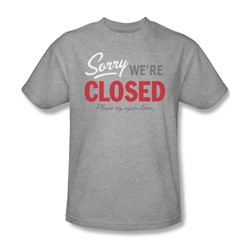 Sorry We Are Closed - Mens T-Shirt In Heather