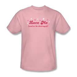 Love Me - Mens T-Shirt In Pink