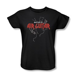 Air Guitar Master - Womens T-Shirt In Black