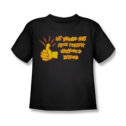My Thumb Hurts - Little Boys T-Shirt In Black
