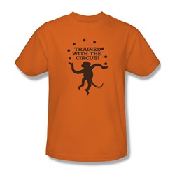 Trained With The Circus - Mens T-Shirt In Orange