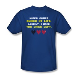 Two Lives Left - Mens T-Shirt In Royal