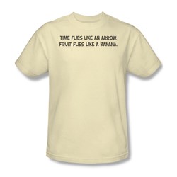 Funny Tees - Mens Time Flies T-Shirt