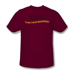 Tune Your Bagpipes - Mens T-Shirt In Scarlet/Cardinal
