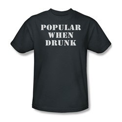 Funny Tees - Mens Popular When Drunk T-Shirt