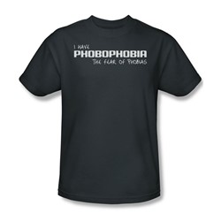 Phobophobia - Mens T-Shirt In Charcoal