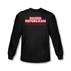 Raised Republican - Mens Longsleeve T-Shirt In Black