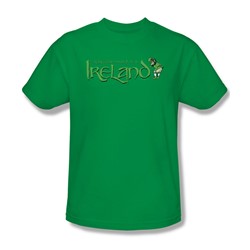 Leprechaun Moon - Mens T-Shirt In Kelly Green