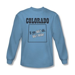 Colorado - Mens Longsleeve T-Shirt In Carolina Blue