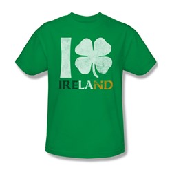 I Love Ireland - Mens T-Shirt In Kelly Green