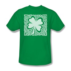 Celtic Clover - Mens T-Shirt In Kelly Green
