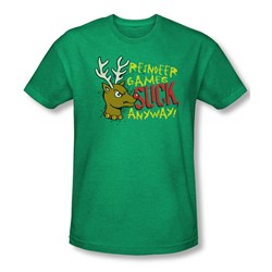 Funny Tees - Mens Reindeer Games T-Shirt