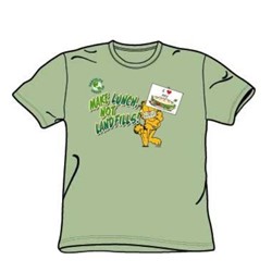 Garfield - Make Lunch - Adult Wasabi S/S T-Shirt For Men