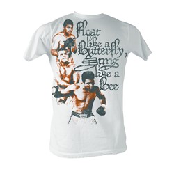 Muhammad Ali - 3 Poses Mens T-Shirt In White