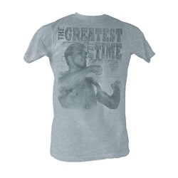 Muhammad Ali - Training Stance Mens T-Shirt In Heather Gray