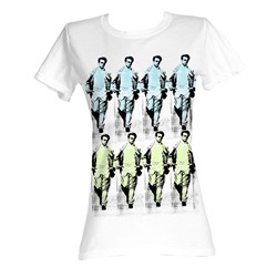 James Dean - Warhol  Womens T-Shirt In White