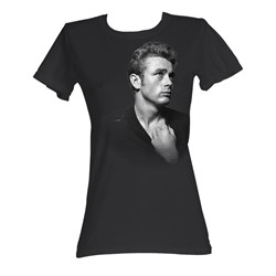 James Dean - Pretty Boy Womens T-Shirt In Coal
