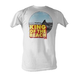 Jaws - King Of The Beach Mens T-Shirt In White