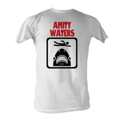 Jaws - Amity Waters Mens T-Shirt In White