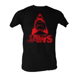 Jaws - Red J Mens T-Shirt In Black