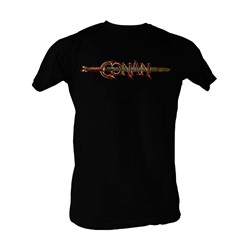 Conan The Barbarian - Conan Logo Mens T-Shirt In Black