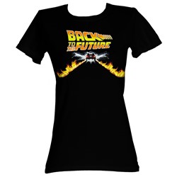 Back To The Future - Btf Car Womens T-Shirt In Black