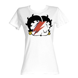 Betty Boop - Boop Stardust Womens T-Shirt In White
