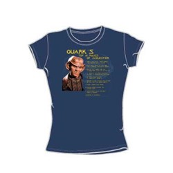 Star Trek - St: Ds9 / Quark's Rules Juniors T-Shirt In Slate