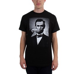 Humor - Mens  Lincoln Stache  T-Shirt