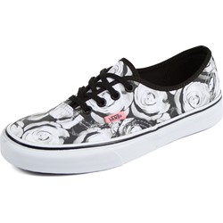 black vans shoes with roses