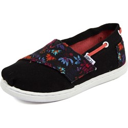Toms - Tiny Slip-On Shoes In Black Floral Block