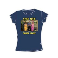 Star Trek - St / Shore Leave Juniors T-Shirt In Slate
