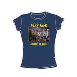Star Trek - St / Journey To Babel Juniors T-Shirt In Slate