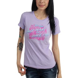 Ripple Junction - Womens Orig Just Want To Have Fun T-Shirt
