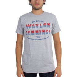 Waylon Jennings - Mens Gods, Guns And Waylon T-Shirt