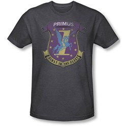Battlestar Galactica - Mens Primas Badge T-Shirt In Charcoal