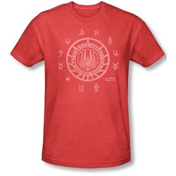 Battlestar Galactica - Mens Colonies T-Shirt In Red