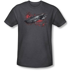 Battlestar Galactica - Mens Galactica T-Shirt In Charcoal