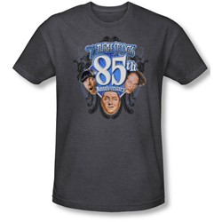 Three Stooges - Mens 85Th Anniversary 2 T-Shirt In Charcoal