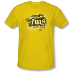 Taxi - Mens Flag This T-Shirt In Yellow