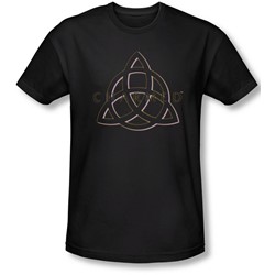 Charmed - Mens Triple Linked Logo T-Shirt In Black