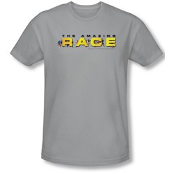 Amazing Race - Mens Running Logo T-Shirt In Silver